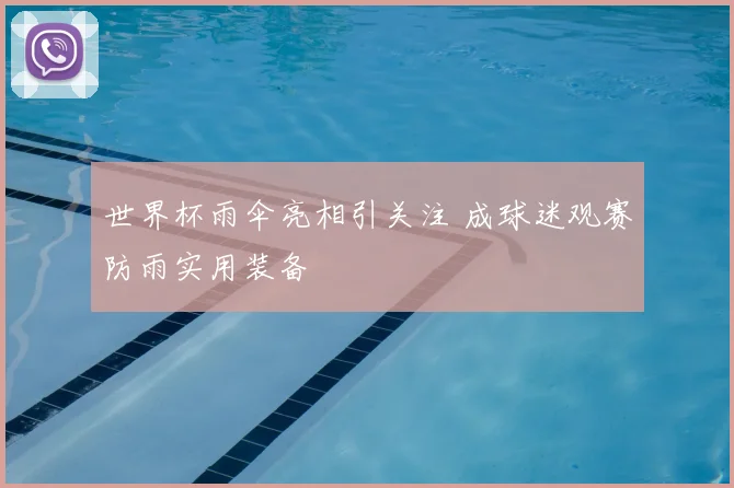 世界杯雨伞亮相引关注 成球迷观赛防雨实用装备